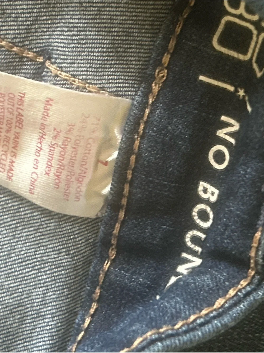 No Boundaries cropped denim