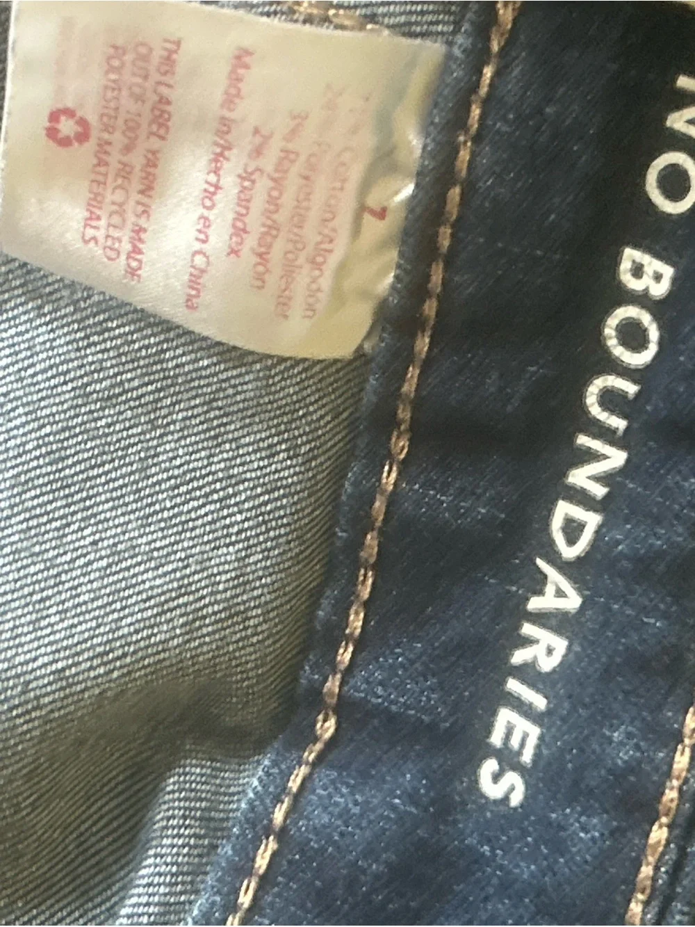 No Boundaries cropped denim