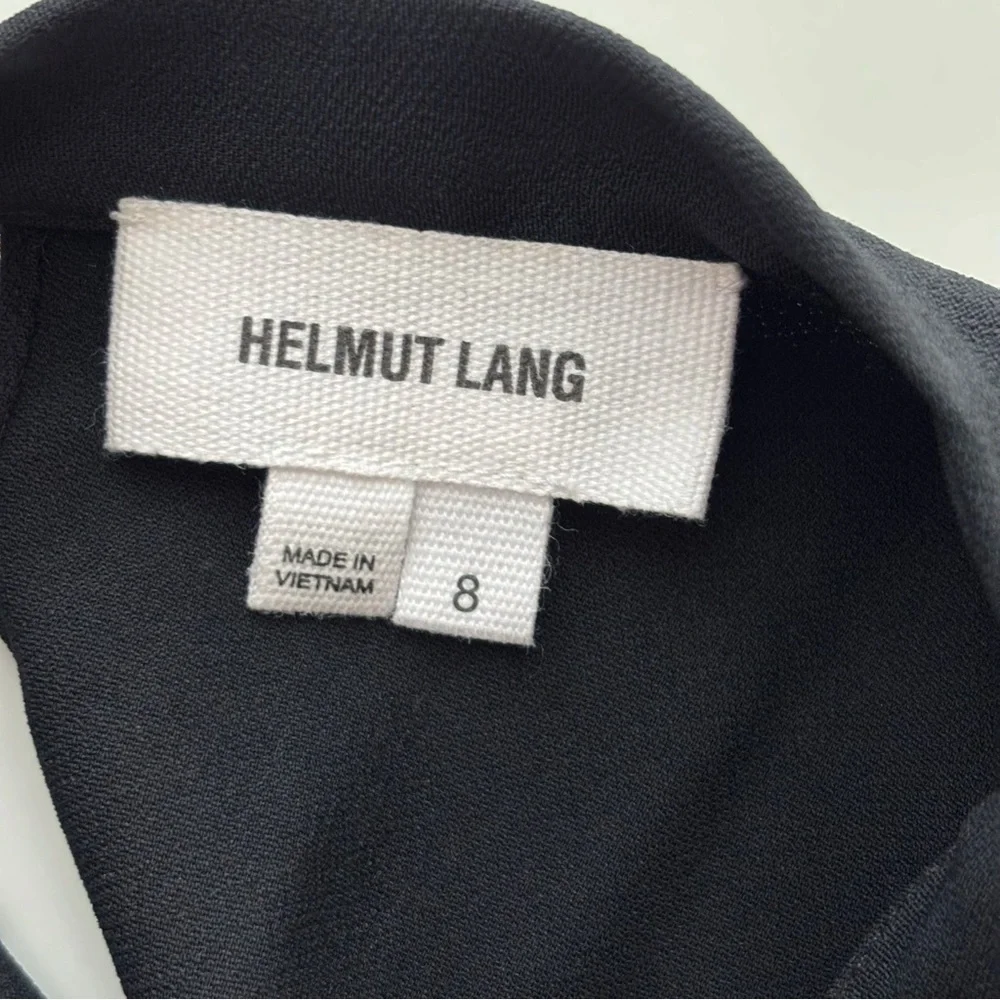 Helmut Lang Black Drawstring Waist Torsion Romper Sz 8