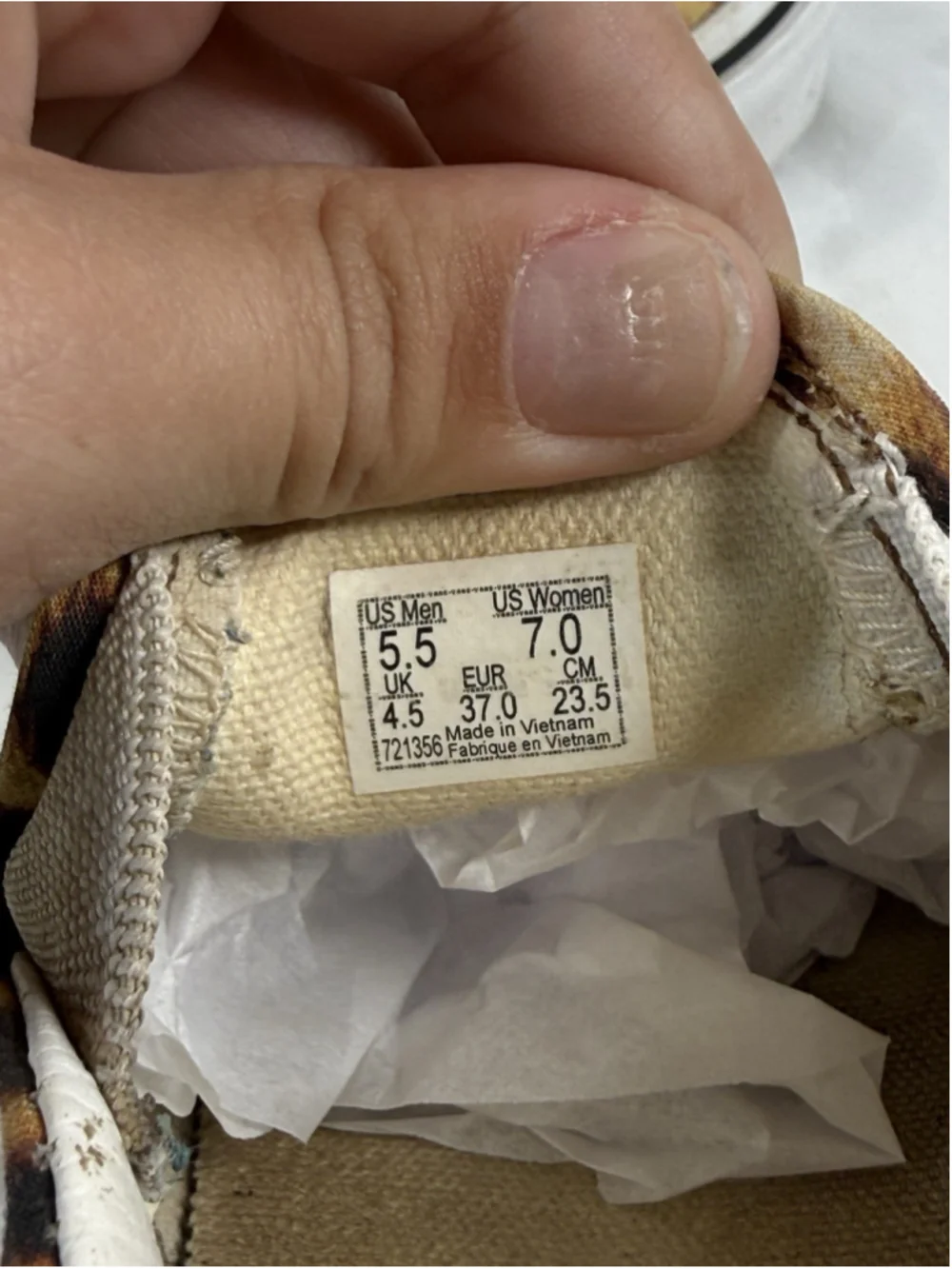 Vans slip leopard