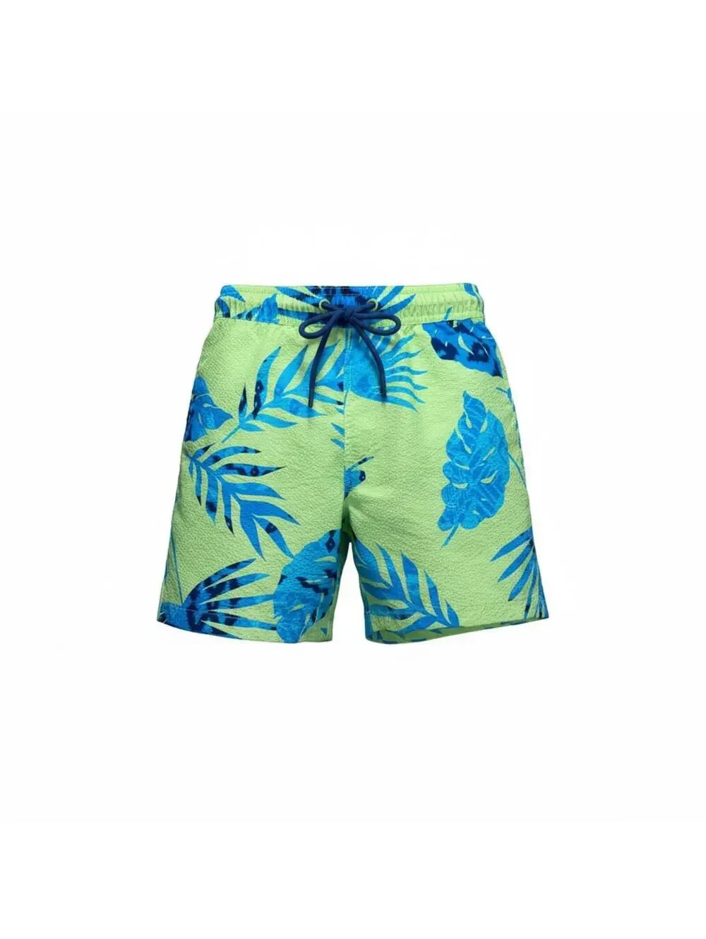Sōl Borne Boys Neon Tropical Palm Leaf Swim Trunks - Size L (10/12)