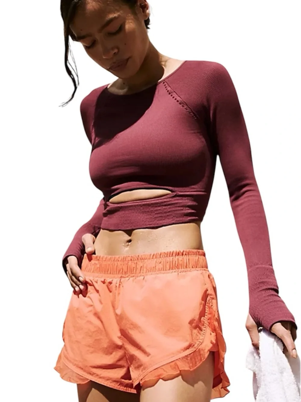 Free People Movement Cut It Out Longsleeve Shirt