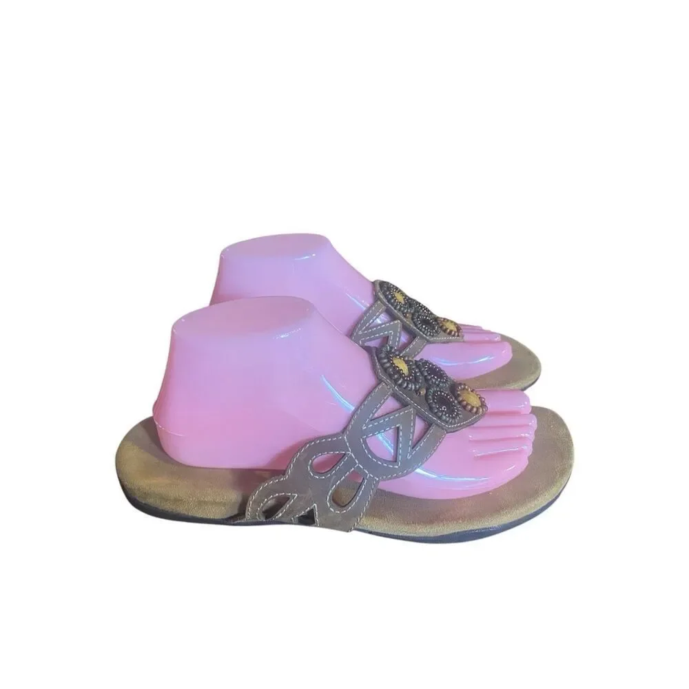 Minnetonka leather jeweled