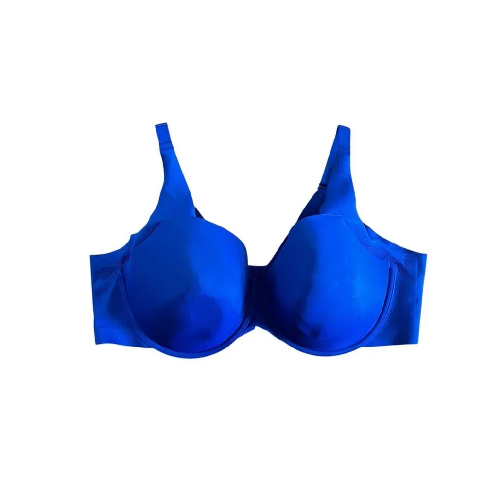 Cacique Lane‎ Bryant Blue Lightly Lined Balconette Wired Bra Plus 46DD