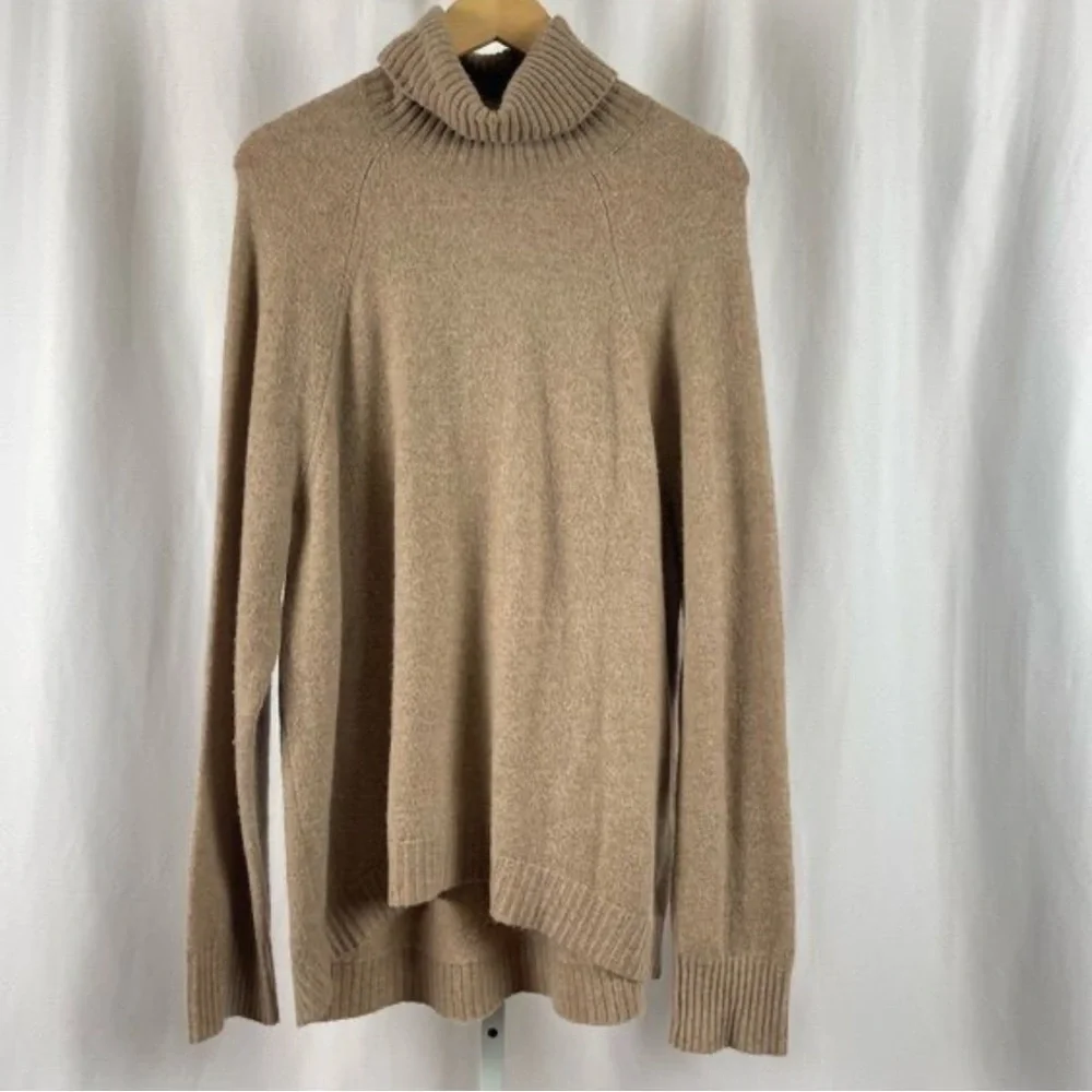 J. Crew Classic Tan Turtleneck Sweater