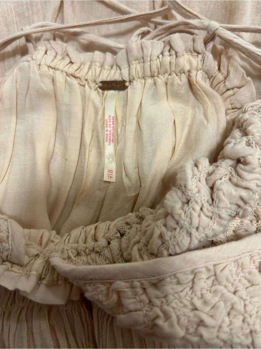 Free People features smocked
