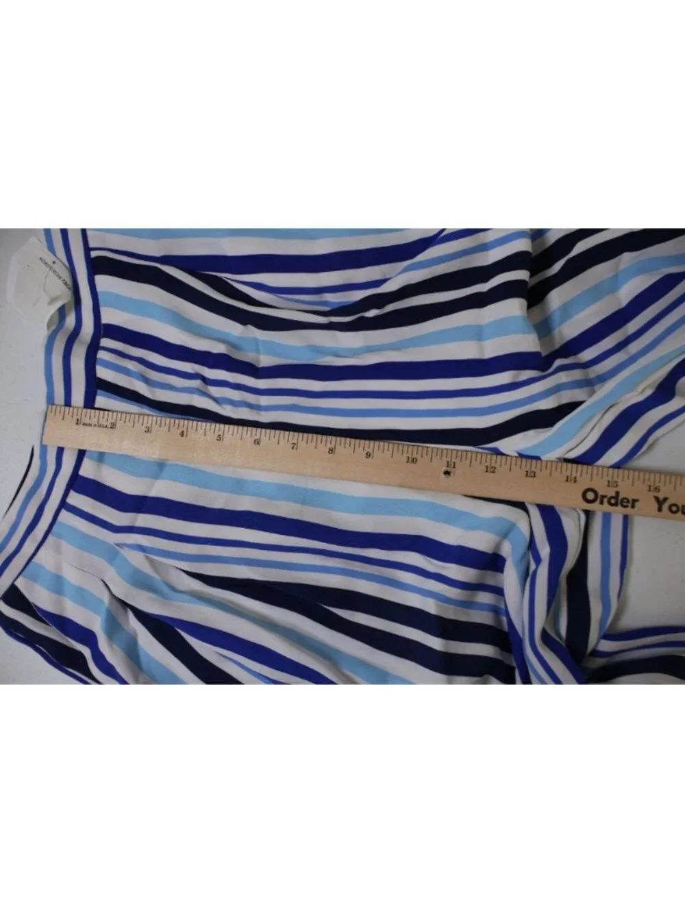 Do+Be Blue White Stripe Wide Leg Crop Pants NWT Nordstrom Size M