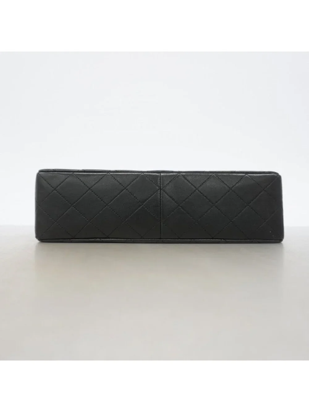 Chanel Shoulder Bag Quilted Lambskin Black Gold