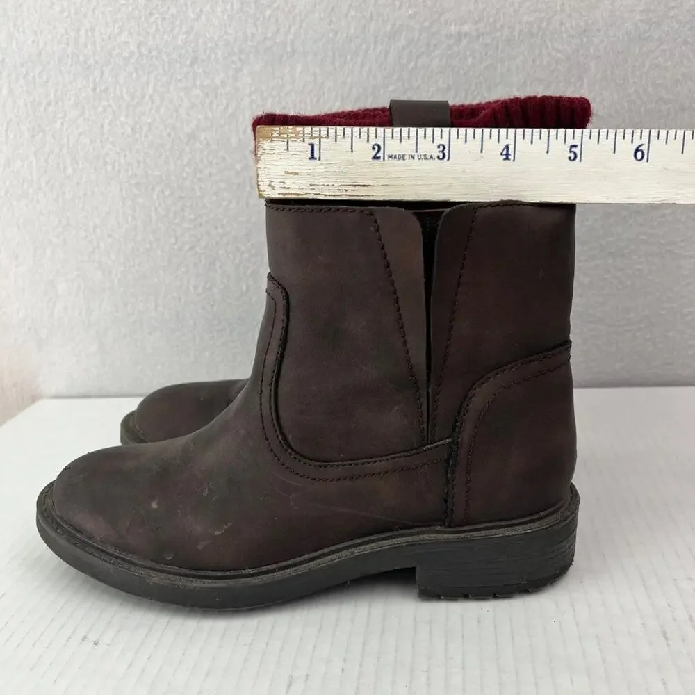 Tommy Hilfiger Boots Womens  6.5 Brown Ankle Boots slip-on sock