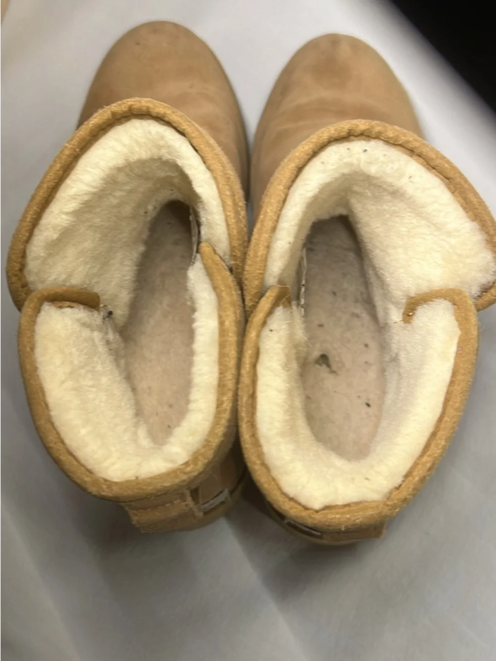 UGG Chestnut Suede Shearling Lined Ankle Boots