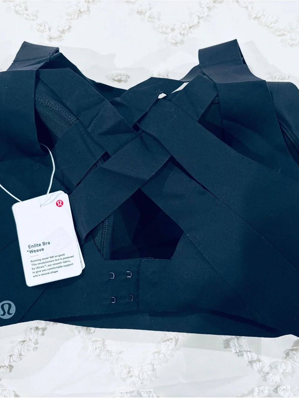 lululemon athletica Black Strappy Seamless Bralette