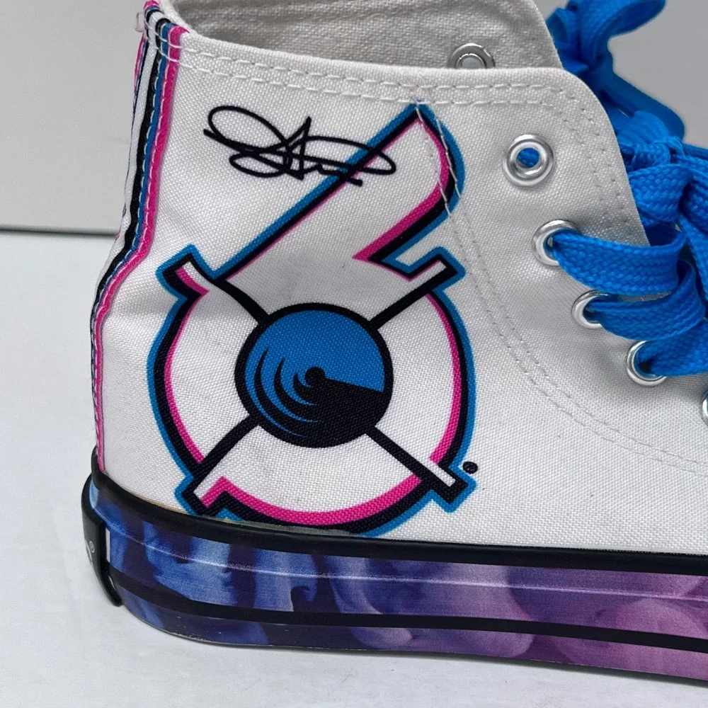 Bang Energy‎ Drink White High Top Sneakers Womens Size 7.5 / Mens 6.5