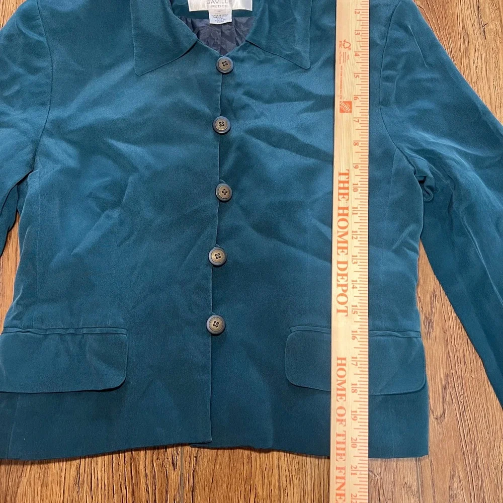 Rena Rowan for Saville teal button elegant