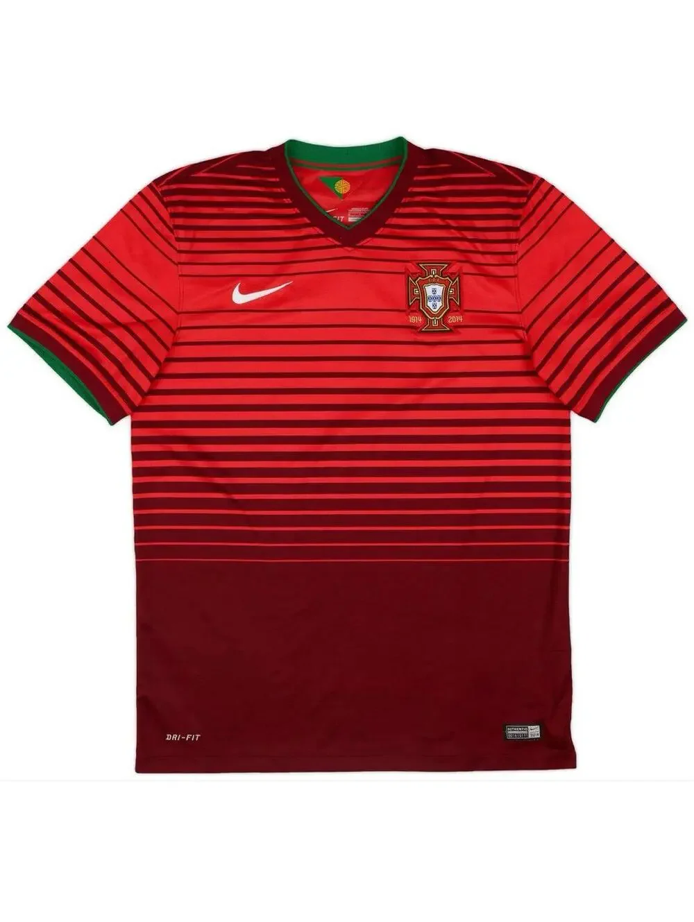 Nike Soccer Jersey Tshirt Portugal 2014-15 Red Shirt Sz sm