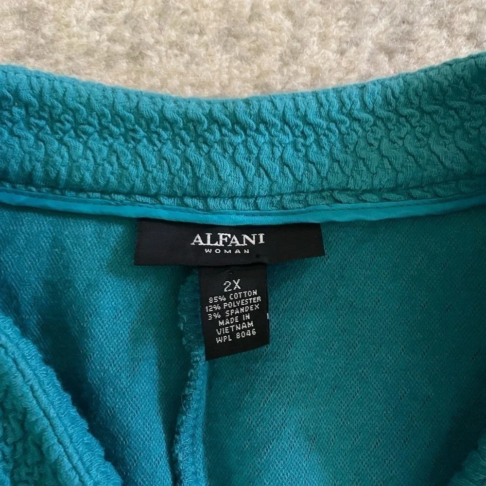 Alfani cardigan teal