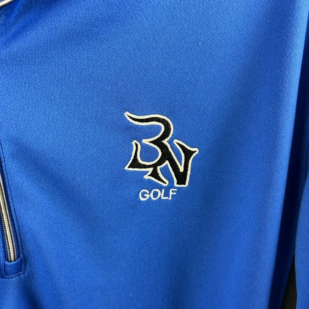 Vintage Y2K Nike Golf Men’s Sweatshirt Long Sleeve Sz M Blue Black Active Wear