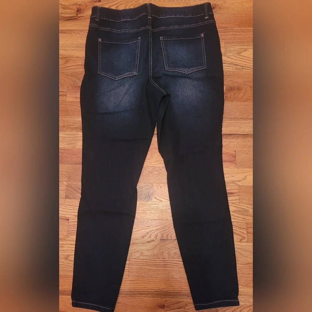 Maurices Womens Jeans Sz 18W Skinny High Rise Dark Blue Jeans