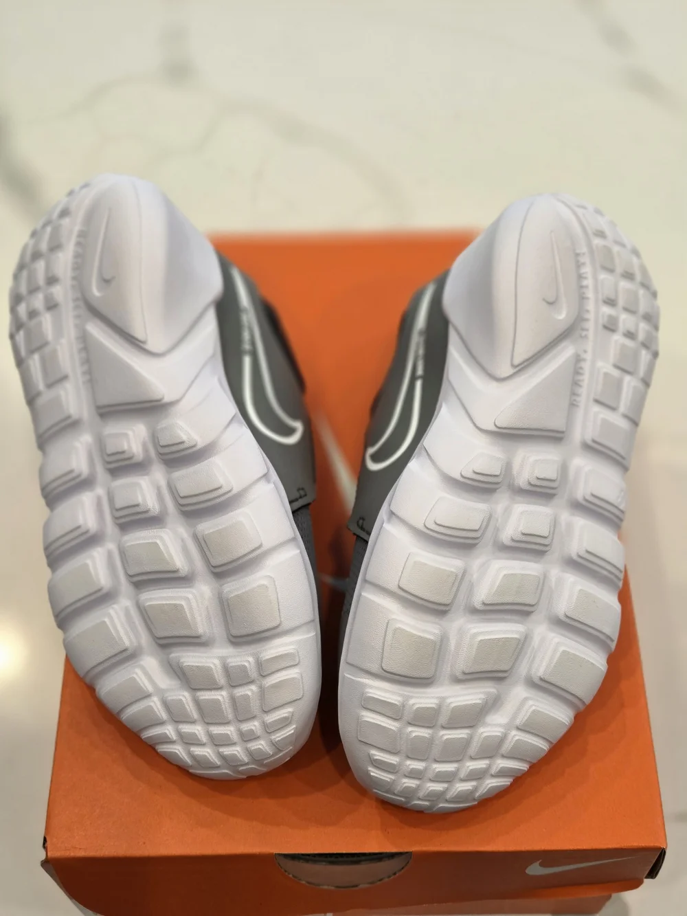 NWT Nike Flex Runner Kids 12C Gray Slip-On Athletic Shoes - Comfortable Fit