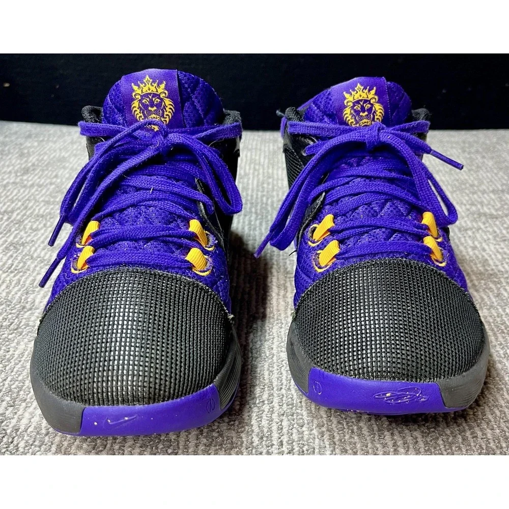 Nike LeBron Witness VIII Shoes Mens Size 7.5‎ Purple Black Basketball FB2239-001