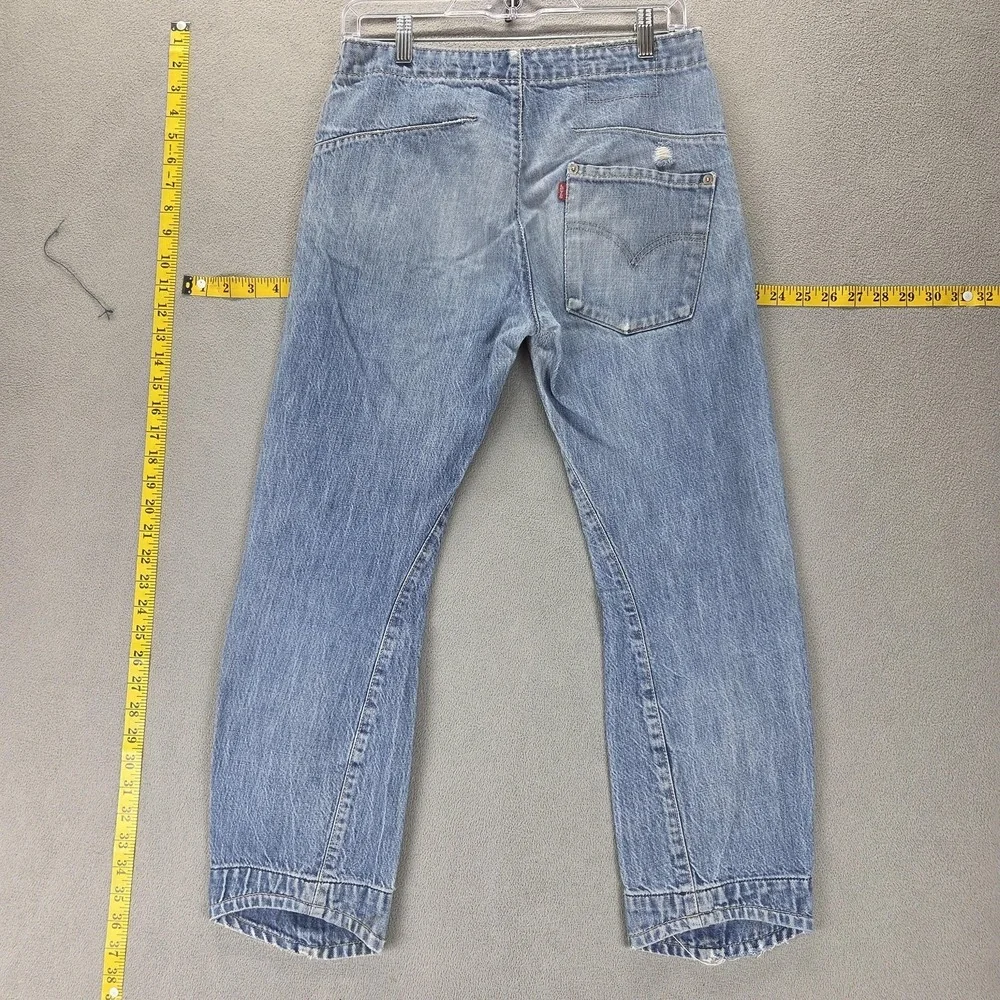 Vintage Levis Engineered Jeans Mens Blue Twisted One Pocket Zip Fly Fits 28x26