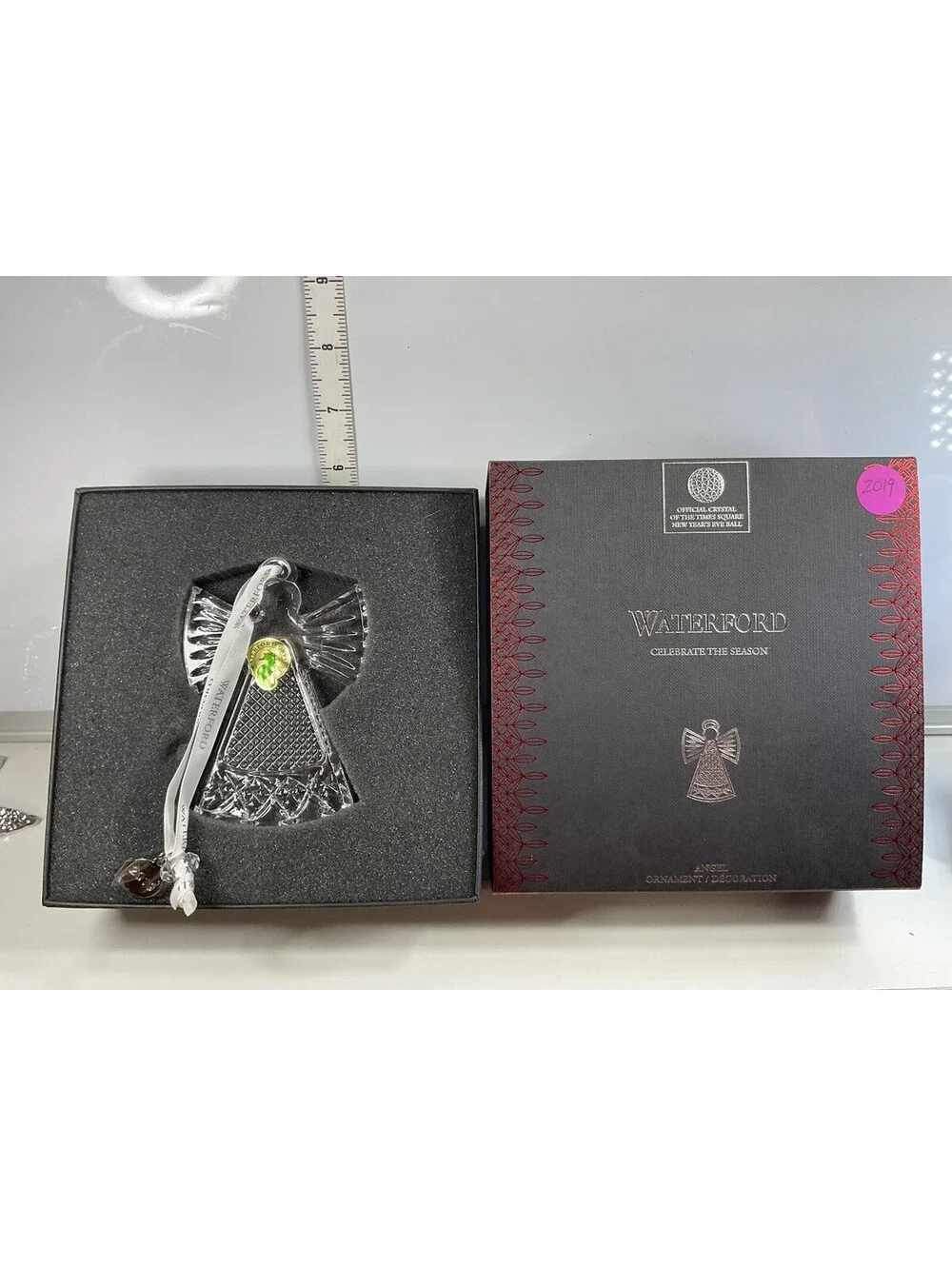 Waterford 2019 Cut Crystal Angel Ornament NIB
