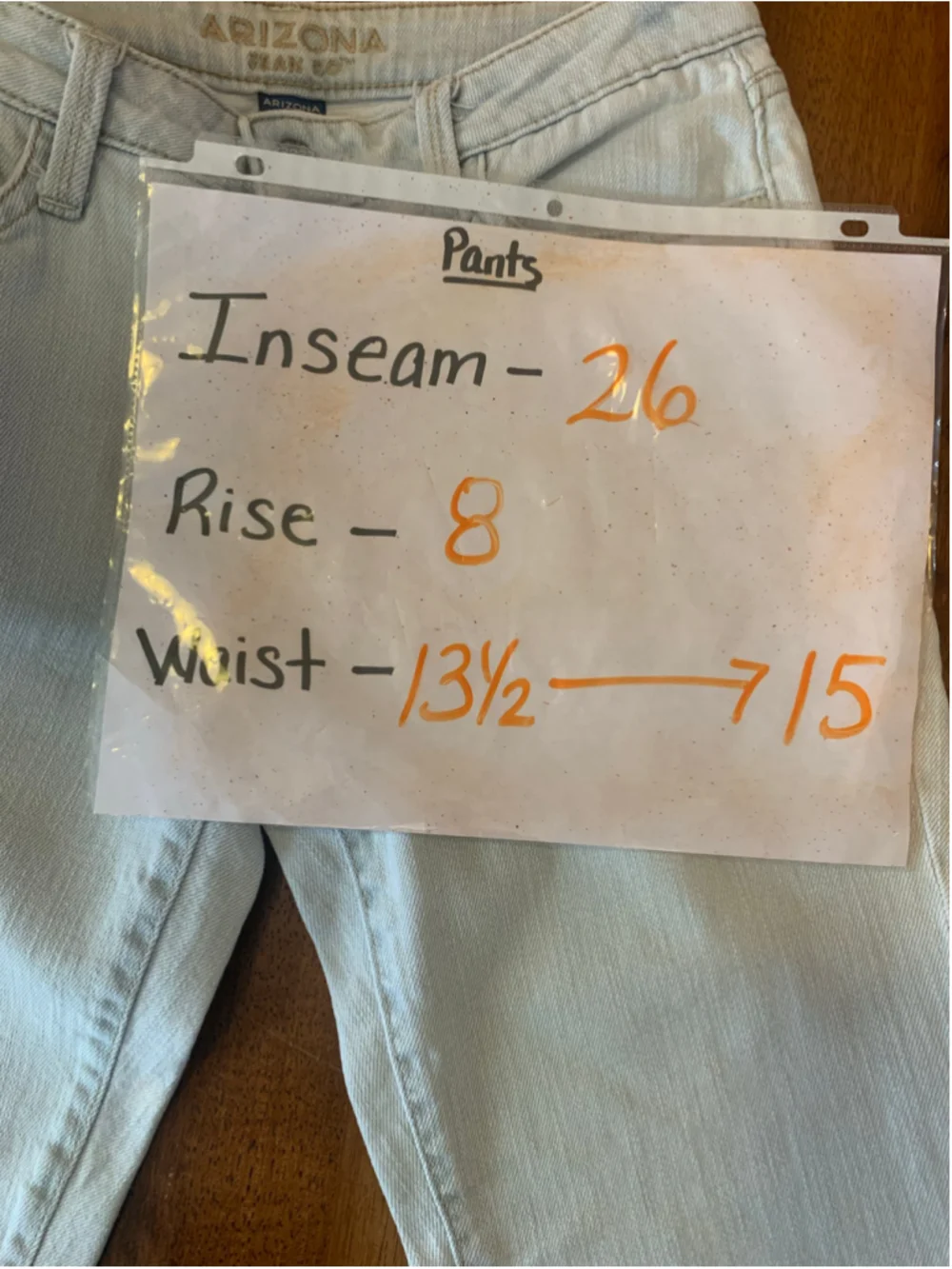 Arizona Jean Company bin 129