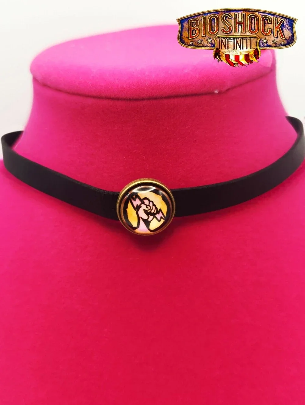 Bioshock Shock Jockey Choker Cosplay - Bioshock Necklace