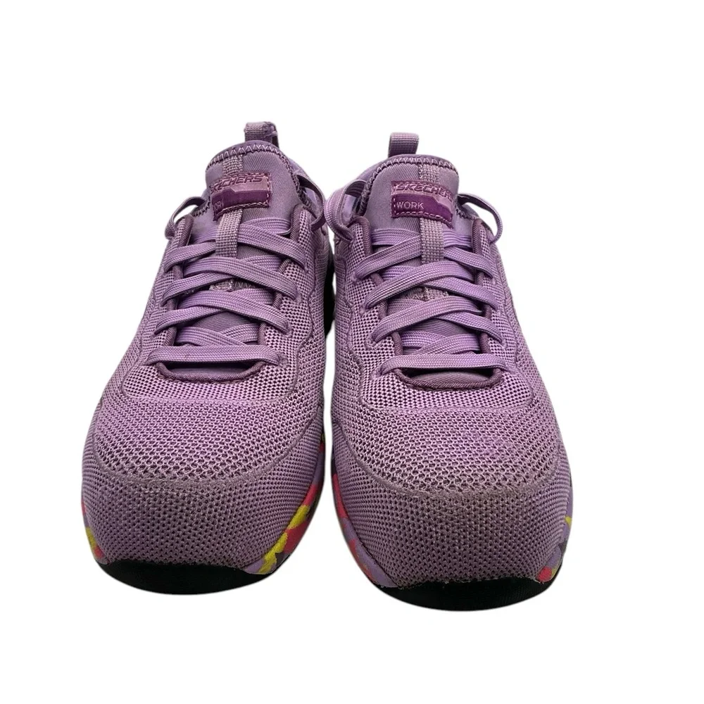 Skechers Women's Lace Up‎ Athletic Safety Toe Industrial Shoe size 7.5