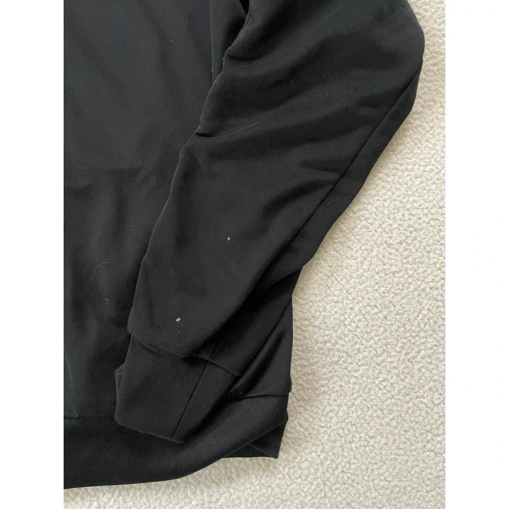 Jordan Boys Large Track Jacket Black Red Jumpman Tape Logo Full Zip Bomber
