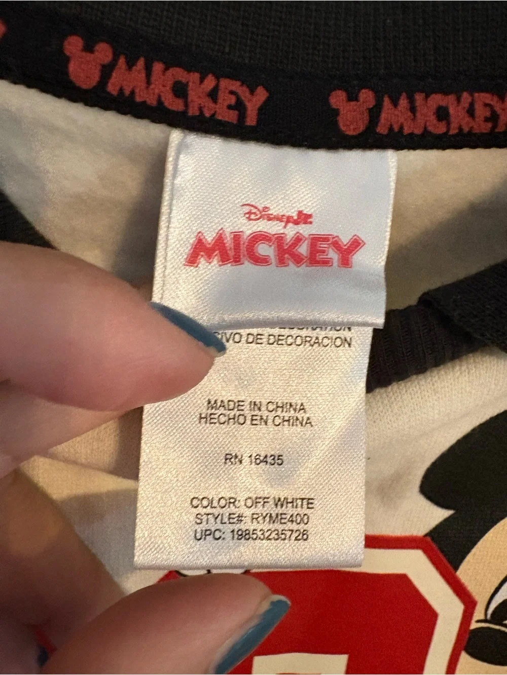 Disney cream sweatshirt