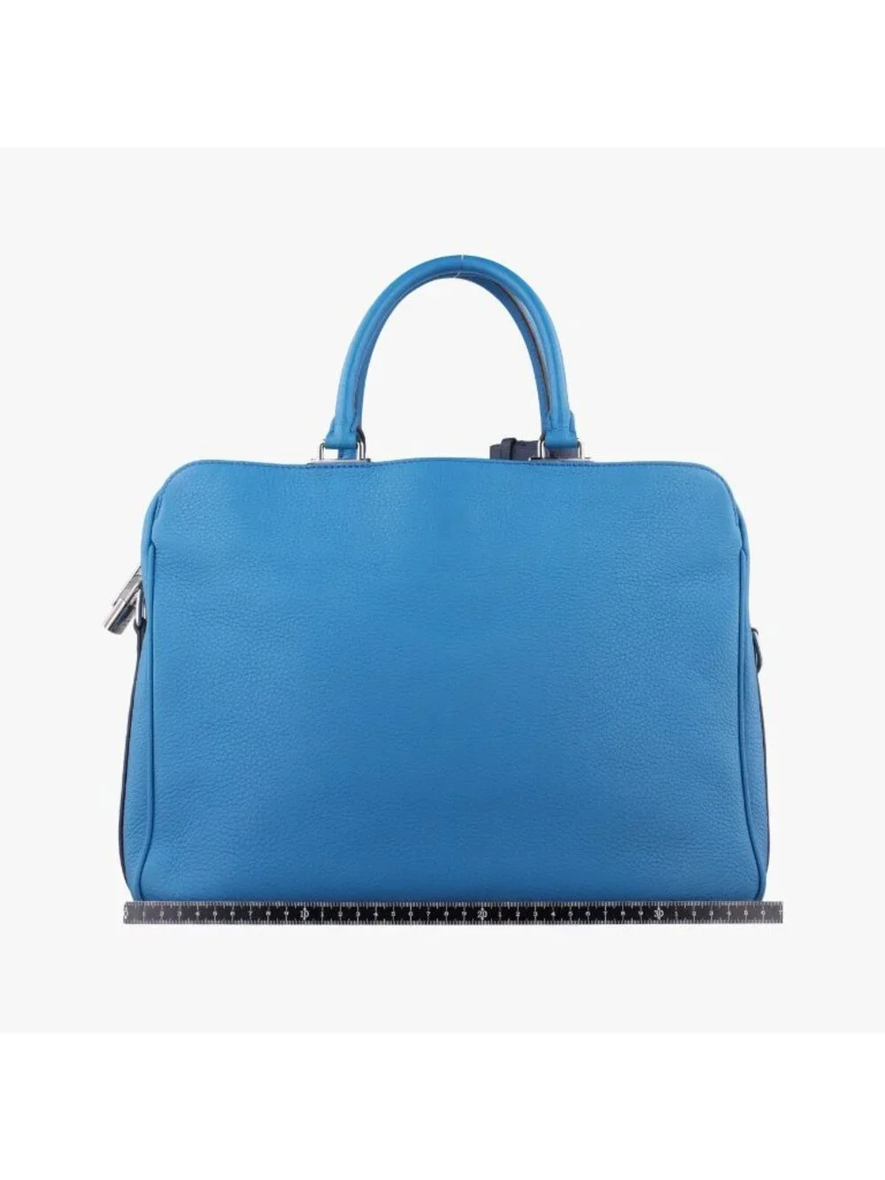 Louis Vuitton Alma Briefcase MM Blue Taurillon Leather