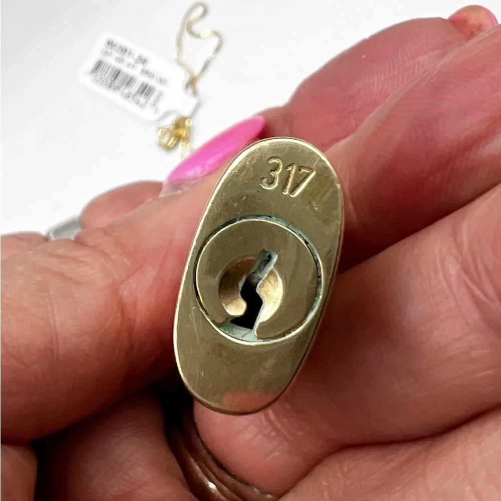 Authentic Louis Vuitton Brass Lock #317 No Key with After Market Box Chain 24”