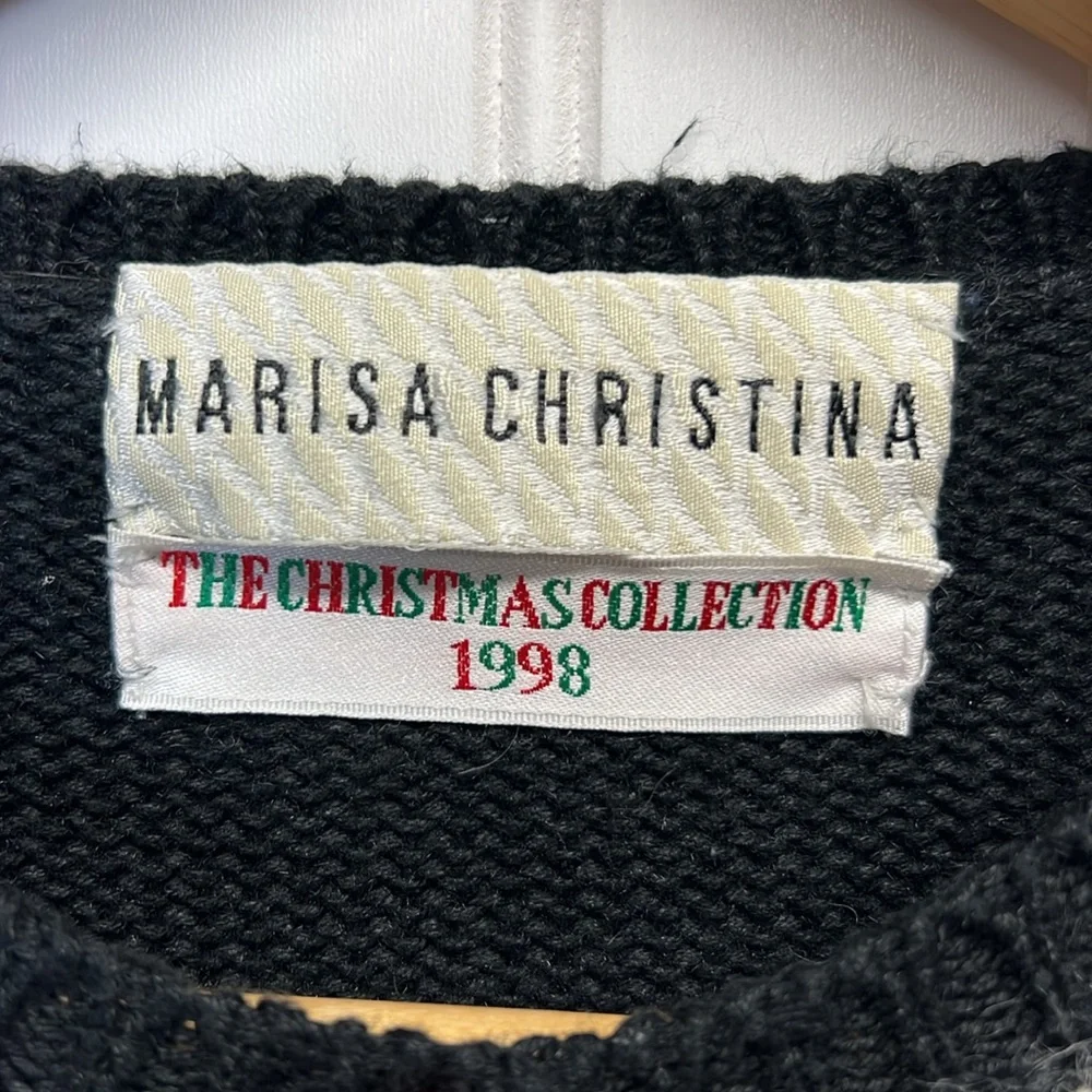 Vintage Girls Marisa Christina‎ Christmas Cardigan Sweaters Sz L