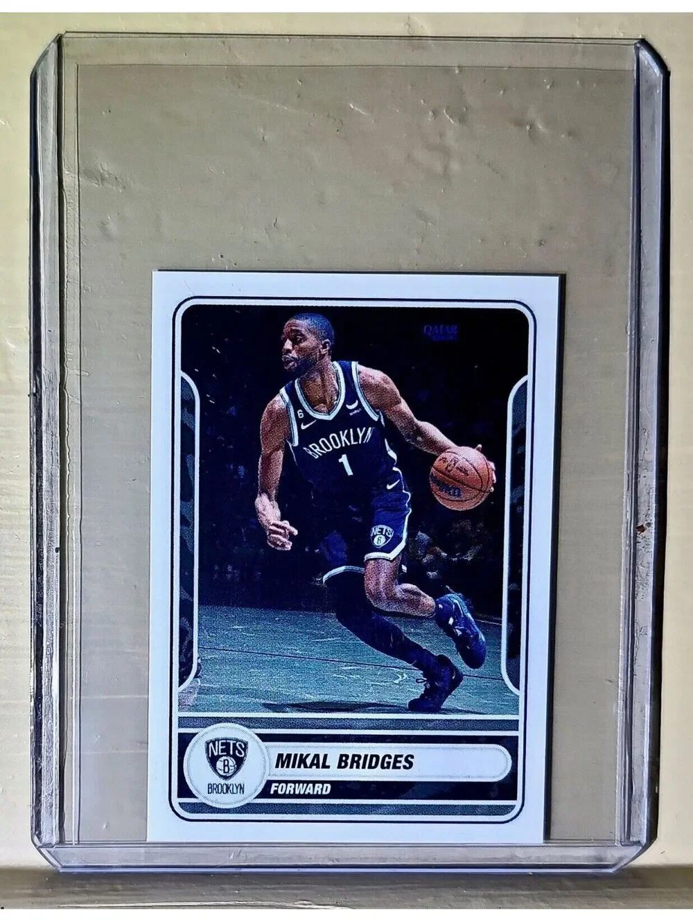 2023-24 Mikal Bridges Panini NBA Basketball #129 Sticker Brooklyn Nets