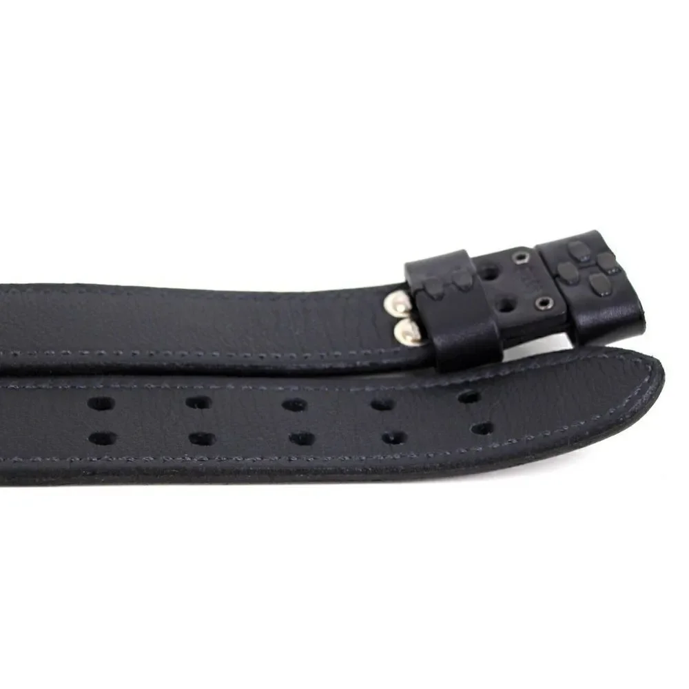 AWL WORKS G356 SADDLE BLACK GENUINE LEATHER 1.5
