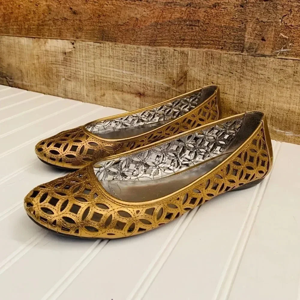 Calvin Klein Metallic Flats