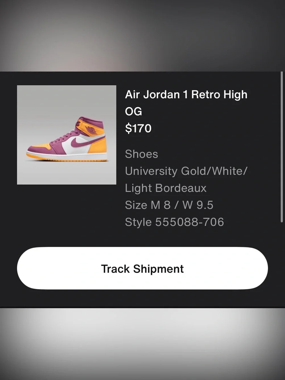 Jordan bought snkrs