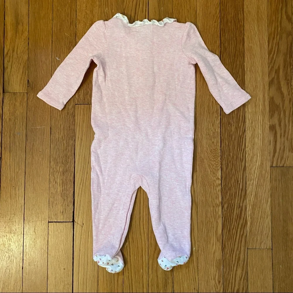 Ralph Lauren Pink Baby Footie Layette 6m