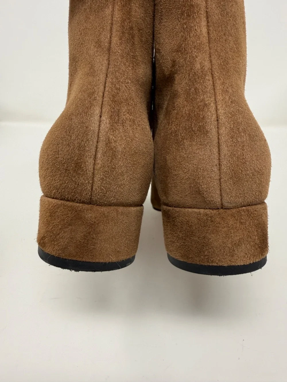 Veronica Beard Cecile Cap Toe Booties Brown Suede Sz 7.5
