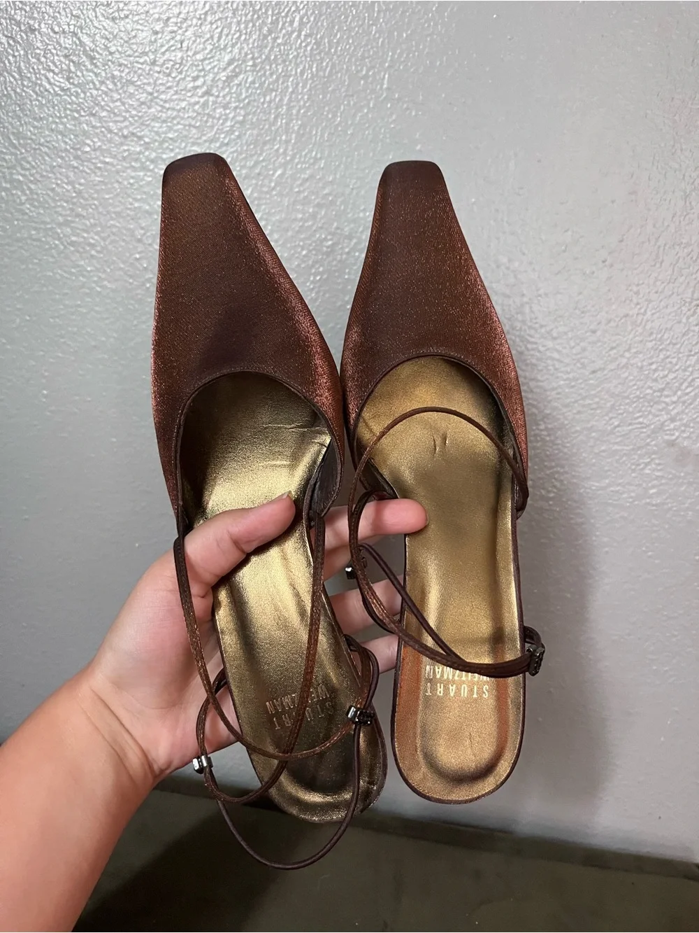 Stuart Weitzman elegant copper