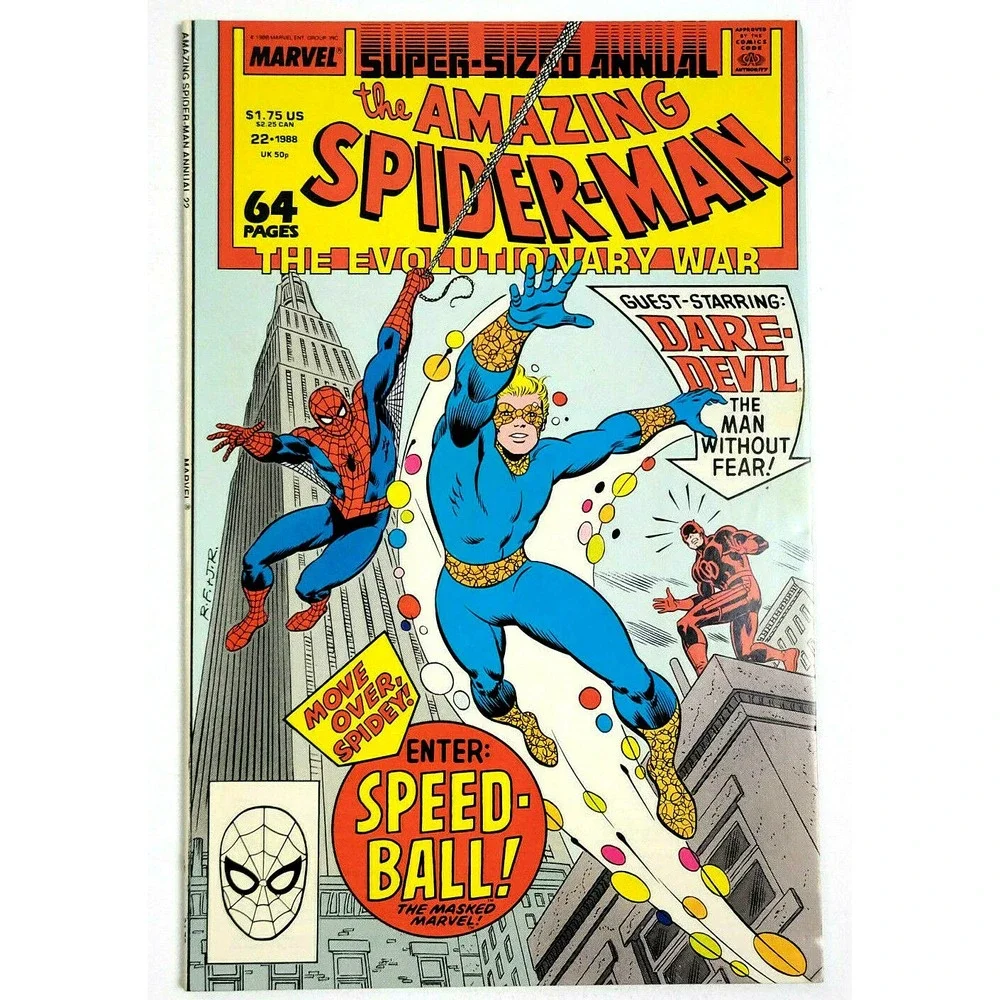AMAZING SPIDER-MAN ANNUAL‎ # 22 - (1988) 1ST SPEED-BALL APPEARANCE