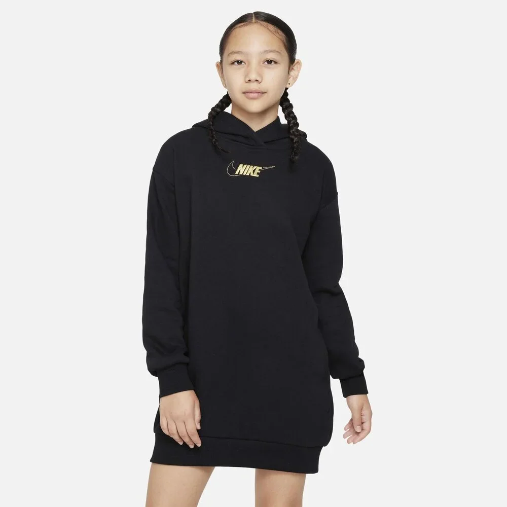 NWT❤️Nike Sportswear Club Fleece Girls Hoodie Dress szL