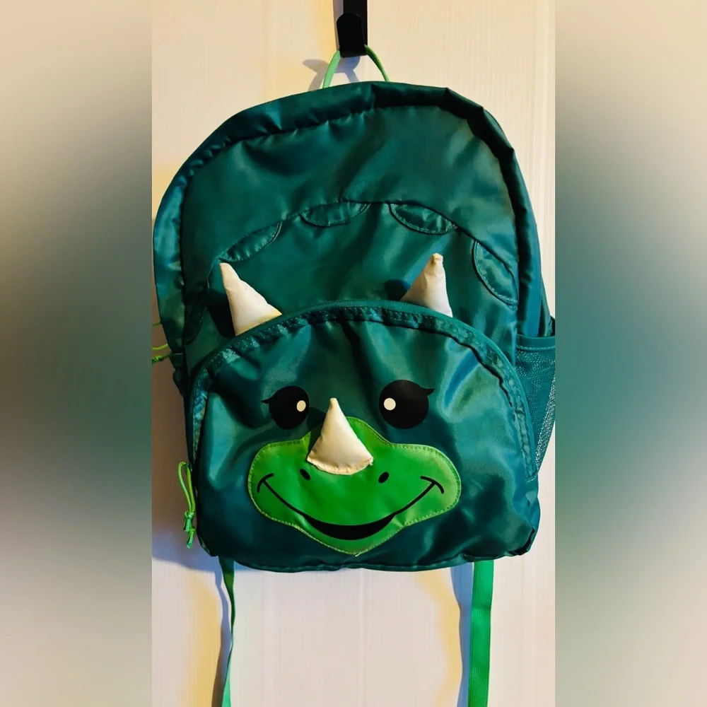 Green Dinosaur Kids Backpack
