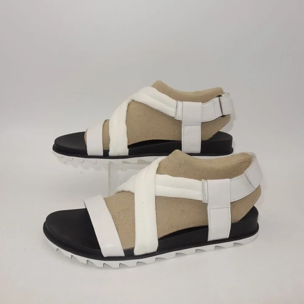 NEW Sorel Roaming Decon Strappy Slip On Sandals Women's 7.5 White