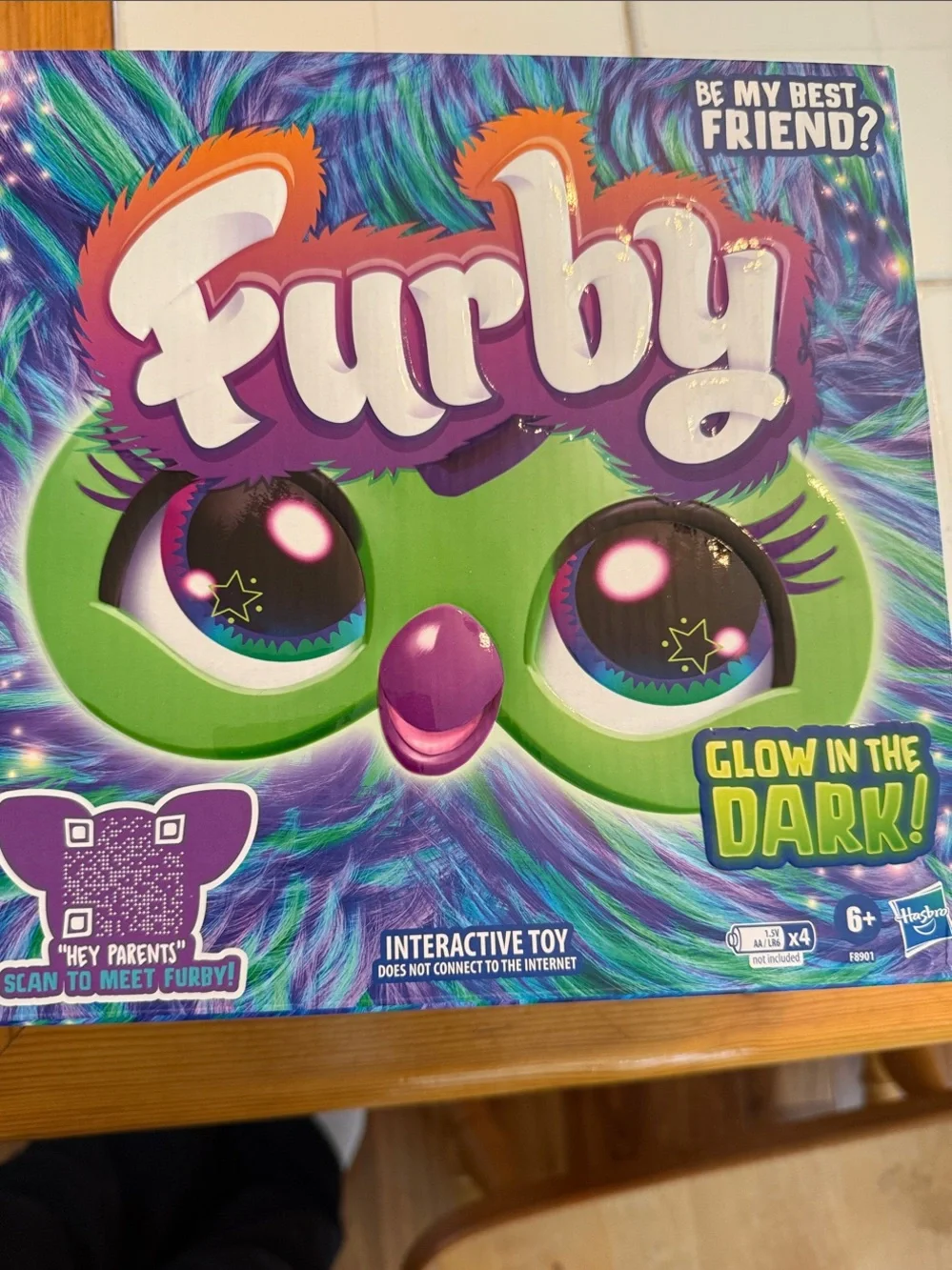 New! Hasbro Furby Interactive Toy - Green & Purple