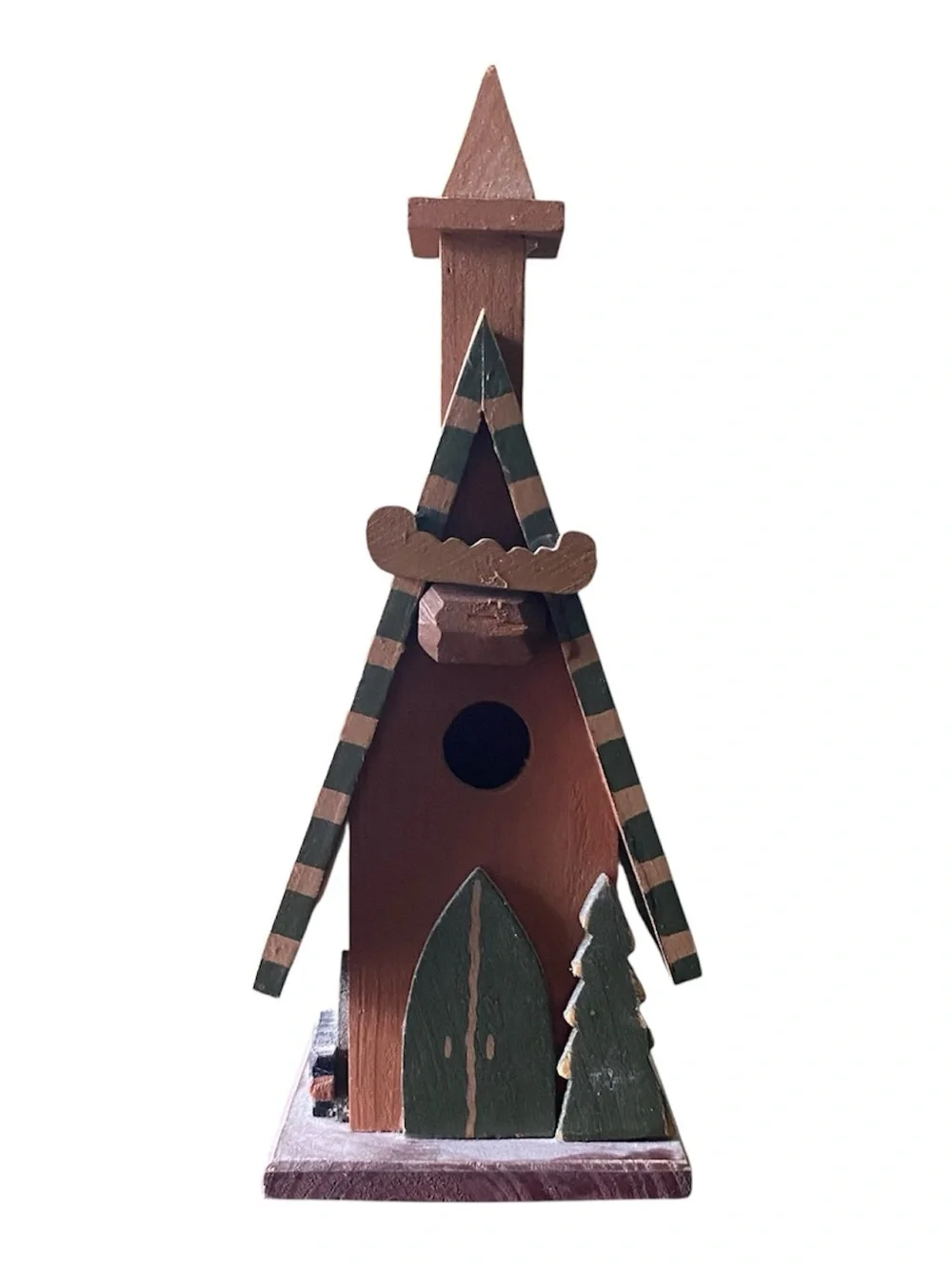Painted Wooden Birdhouses Rustic Church Country Cottage Garden Home Décor Cabin
