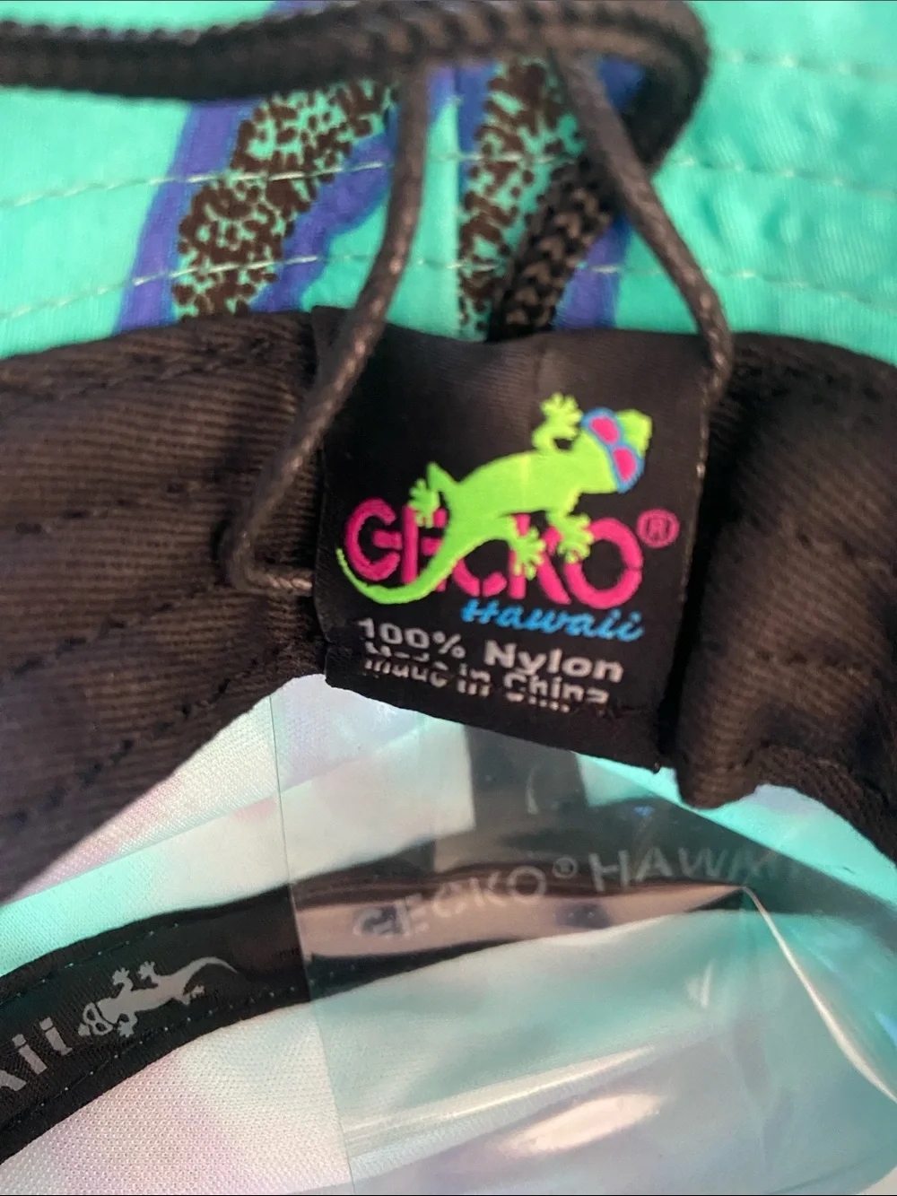 Brand New Fort George Brewing Gecko Hawaii Neon Teal 80s Bucket Hat Boonie Hat