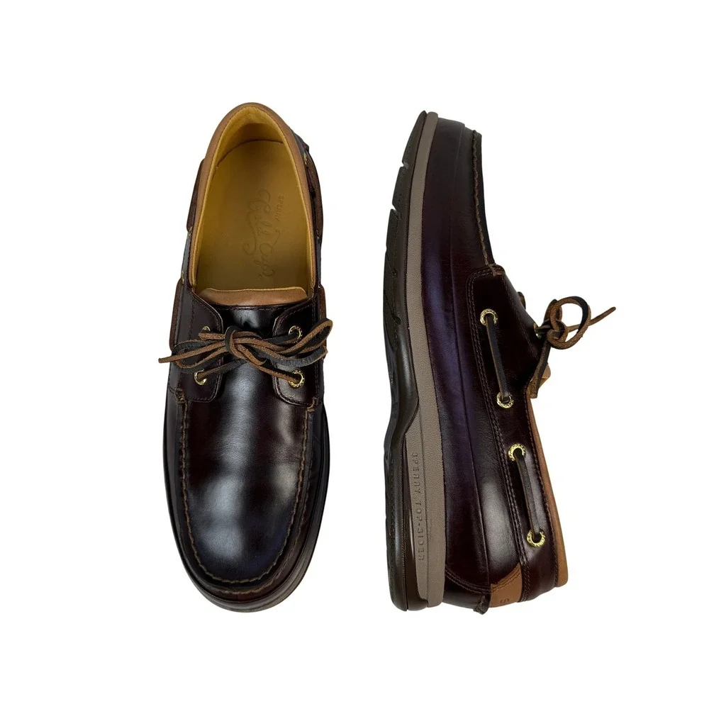 Sperry Gold Cup ASV Boat Shoes Men 11 M Amaretto Leather 0579052
