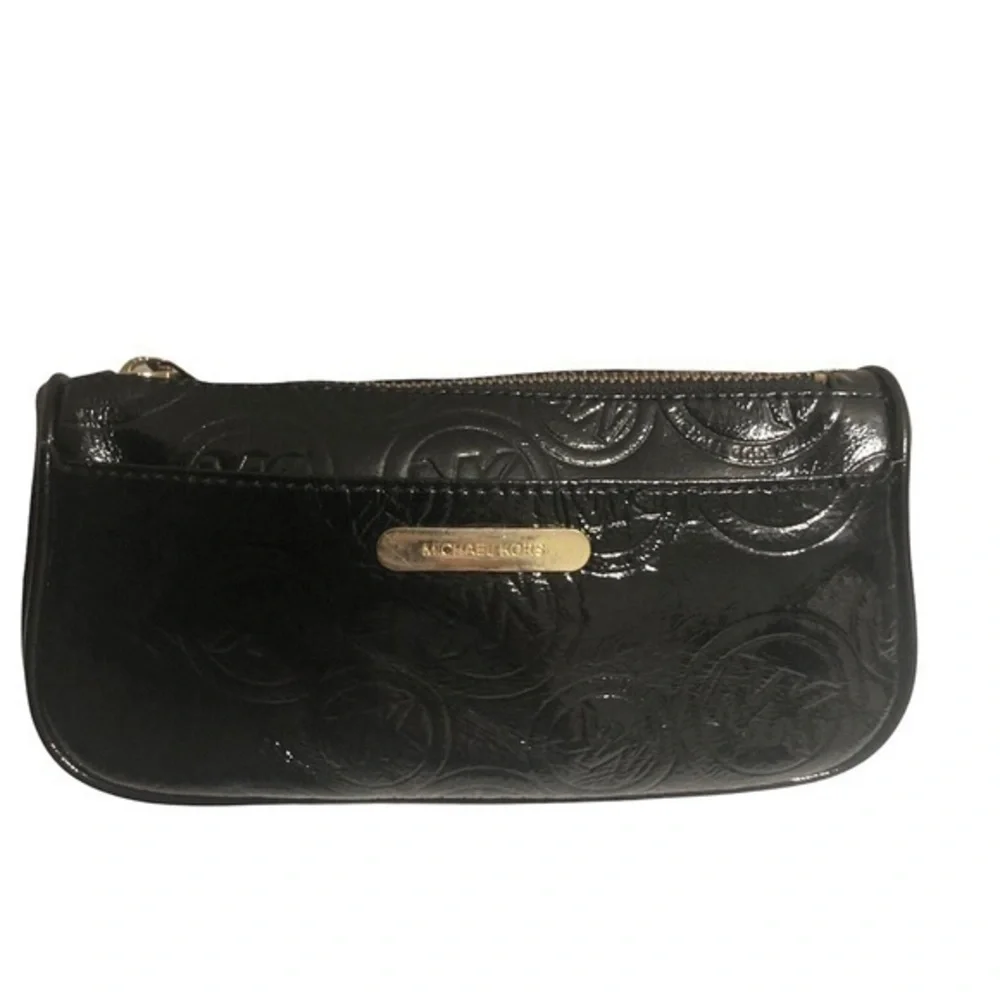 Michael kors patent leather cosmetic bag