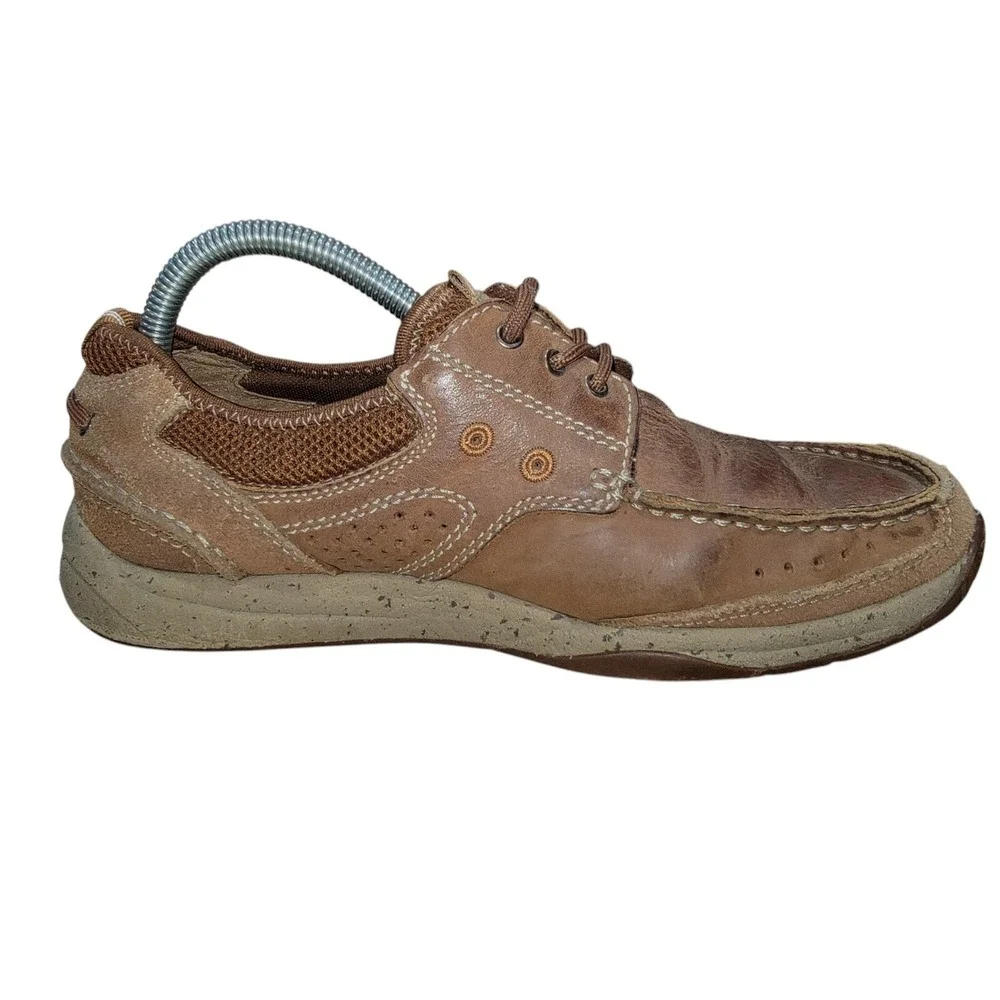 Clarks 1825 Armada Men's Brown‎ Leather Casual Boat Shoes Size 8 M